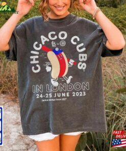 Chicago Cubs 2023 Mlb World Tour London Series City Dog Shirt Game Day Apparel Oversized T Shirt Unisex 4