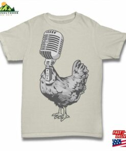 Chicken Microphone Vector Abstract Design Pop Culture Illustration In Eps Cdr Hoodie T Shirt 1
