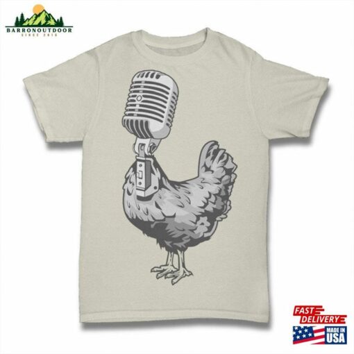 Chicken Microphone Vector Abstract Design – Pop Culture Illustration In Eps Cdr Hoodie T-Shirt