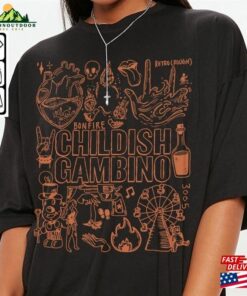 Childish Gambino Doodle Art Shirt Vintage Lyrics Tattoo Design Tour Concert 2023 V1 Da3105dt Sweatshirt T Shirt 3