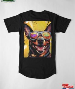 Chill Dog Pop Art Style Long T Shirt Hoodie Classic 1