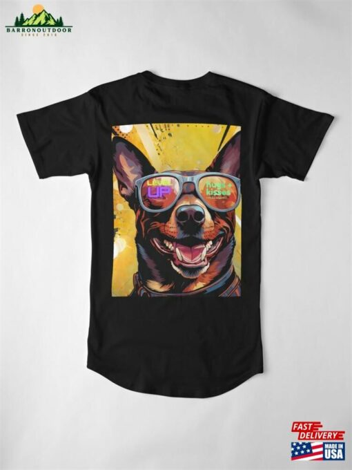 Chill Dog Pop Art Style Long T-Shirt Hoodie Classic