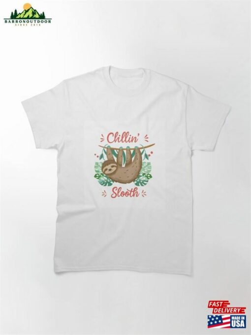 Chillin’like A Sloth Watercolor Bliss T-Shirt Hoodie