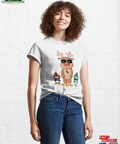 Chillinwith Friends Cool Reindeer And Penguin Crew Classic T Shirt Unisex Sweatshirt 3