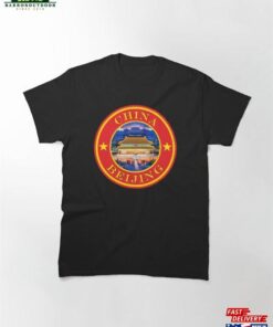 China Beijing Forbidden City By Night Passport Stamps Collection Classic T-Shirt Unisex 1 China Beijing Forbidden City By Night Passport Stamps Collection Classic T Shirt Unisex 2