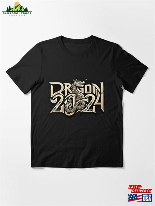 Chinese New Year 2024 Dragon Typography Essential T-Shirt Sweatshirt Hoodie