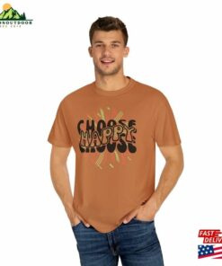Choose Happy Unisex T-Shirt Printed T Choose Happy Unisex T-Shirt Printed T