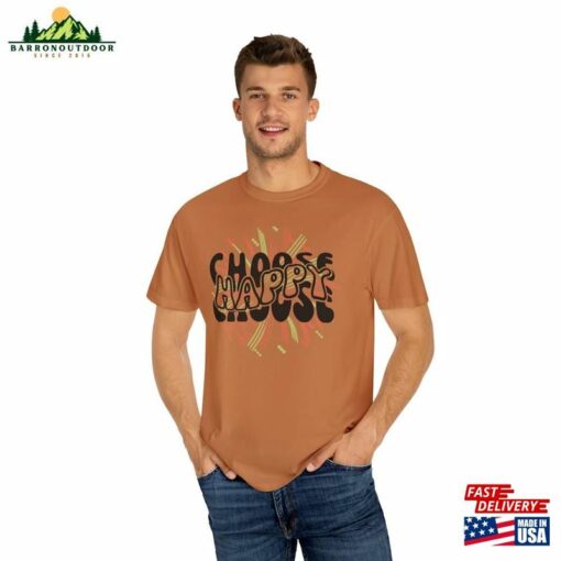 Choose Happy Unisex T-Shirt Printed T