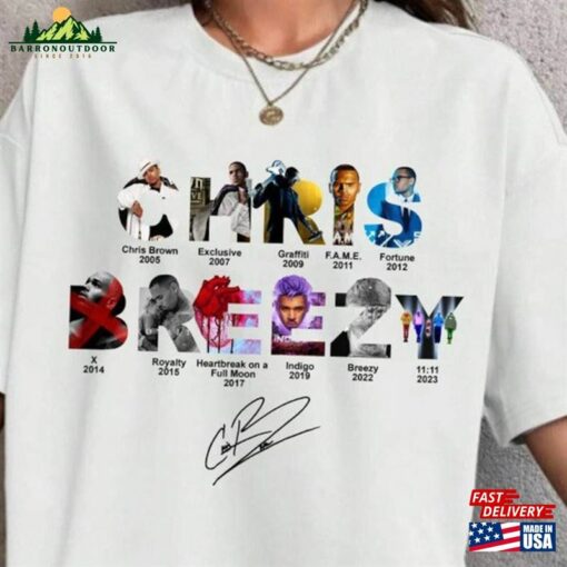 Chriis Brezy Full Albums Shirt Chris Brown Breezy 2024 Concert Sweatshirt Classic