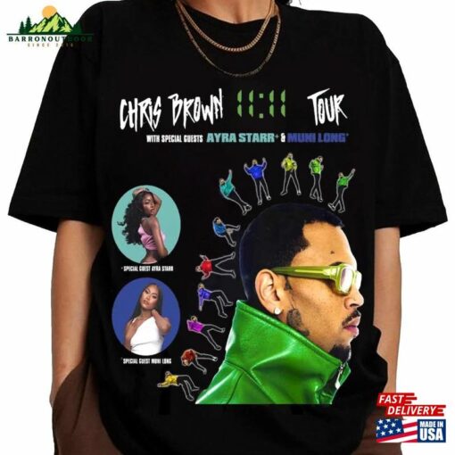 Chris Brown 11 Tour 2024 Shirt Fan Concert Hoodie Unisex