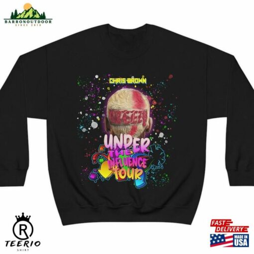 Chris Brown Under The Influence Tour Tee Shirt Hoodie Sweatshirt