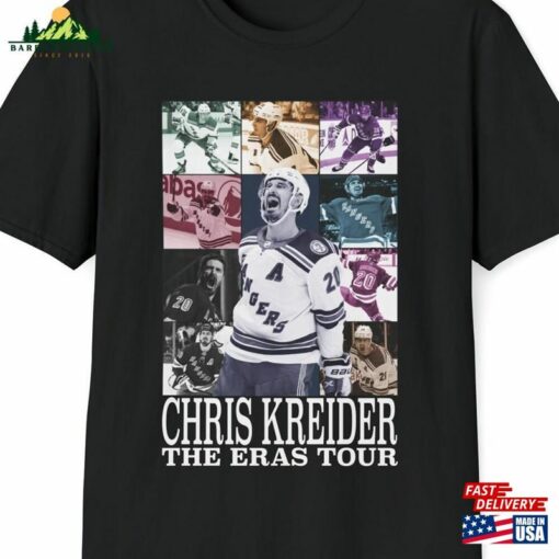 Chris Kreider The Eras Tour Unisex Softstyle T-Shirt Hockey Nhl Hoodie