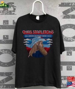 Chris Stapleton All American Road Show Tour Dates 2024 Heavy Cotton Us Size S 3Xl Available Black T-Shirt Classic