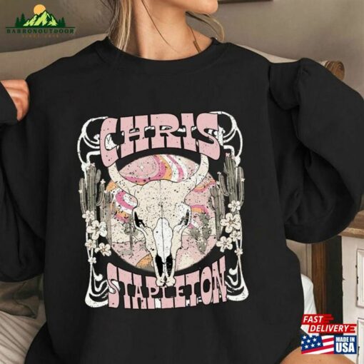 Chris Stapleton Bullhead T-Shirt Tour Shirt Retro Sweatshirt