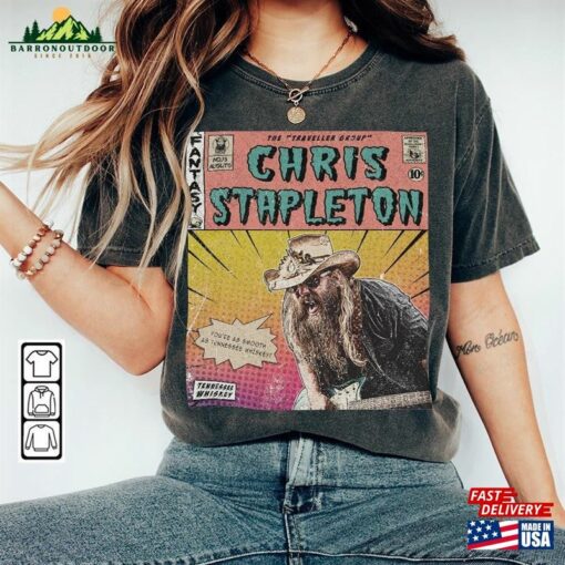 Chris Stapleton Comic Shirt 90S Vintage Merch Book Art Traveller Album World Tour Ticket 2023 Graphic Tee Gift For Fan V1 Sweatshirt Hoodie