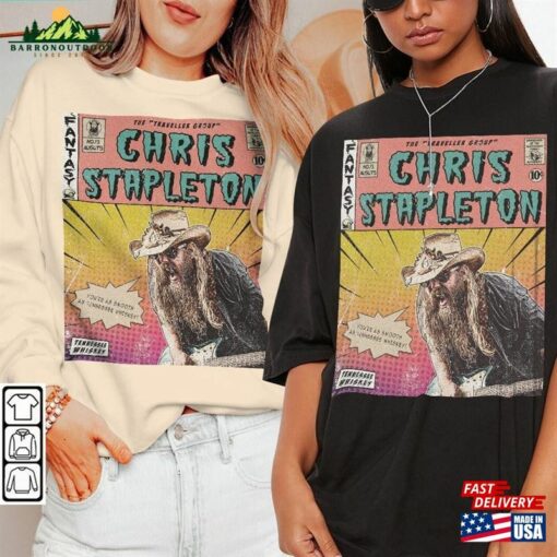 Chris Stapleton Comic Shirt 90S Vintage Merch Book Art Traveller Album World Tour Ticket 2023 Graphic Tee Gift For Fan V1 Sweatshirt Hoodie