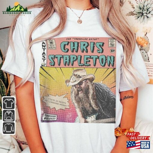 Chris Stapleton Comic Shirt 90S Vintage Merch Book Art Traveller Album World Tour Ticket 2023 Graphic Tee Gift For Fan V1 Sweatshirt Hoodie