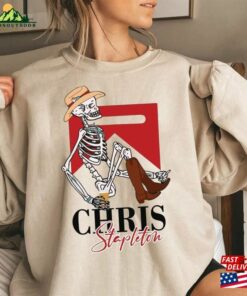 Chris Stapleton Skeleton T-Shirt Cowboy Sweatshirt Retro 90S Fan Gift Tee Hoodie