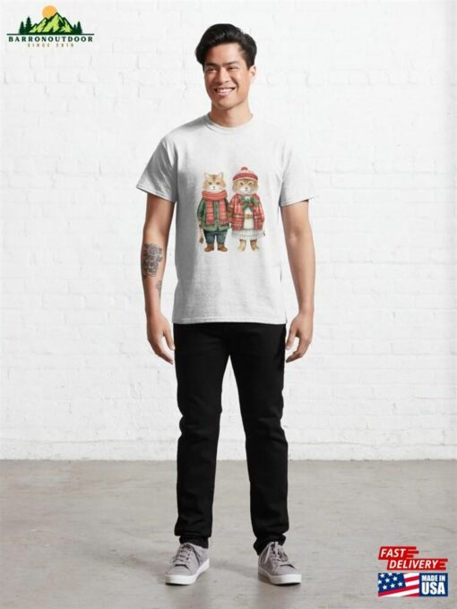 Christmas Animal Couple Classic T-Shirt Unisex