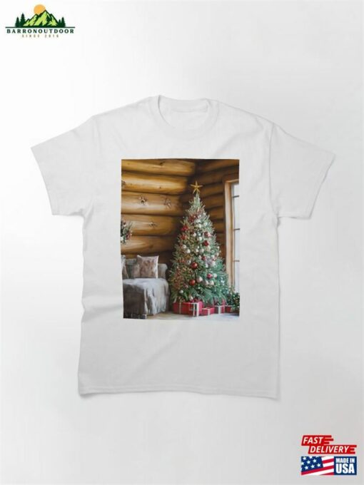 Christmas At The Cabin Oil Classic T-Shirt Sweatshirt Hoodie