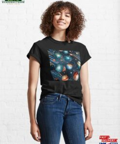 Christmas Balls Floating Through The Space Classic T Shirt Sweatshirt 1