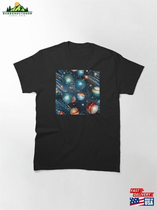 Christmas Balls Floating Through The Space Classic T-Shirt Sweatshirt