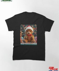Christmas Bear Loves Gingerbread Cutie Gift Classic T Shirt Hoodie 2