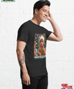 Christmas Bear Loves Gingerbread Cutie Gift Classic T Shirt Hoodie 4