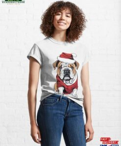 Christmas Bulldog English Classic Sweatshirt Christmas Bulldog English Classic Sweatshirt