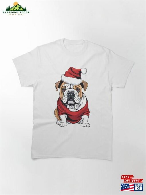 Christmas Bulldog English Classic Sweatshirt