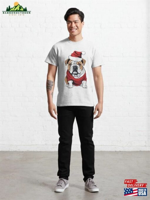 Christmas Bulldog English Classic Sweatshirt