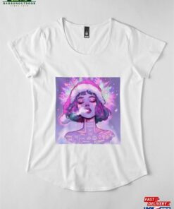 Christmas Cyber Girl Smoke Hand Drawing Premium Scoop T-Shirt Classic Unisex 3 Christmas Cyber Girl Smoke Hand Drawing Premium Scoop T Shirt Classic Unisex 4