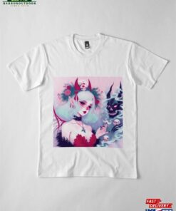 Christmas Demon Girl Smoke Hand Drawing Premium T-Shirt Sweatshirt 3 Christmas Demon Girl Smoke Hand Drawing Premium T Shirt Sweatshirt 4