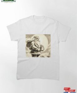 Christmas Design Pattern (25) Santa Claus Classic T-Shirt Unisex 1 Christmas Design Pattern 25 Santa Claus Classic T Shirt Unisex 2