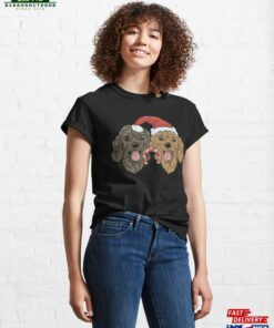 Christmas Dogs Cavoodles Sticker Classic T Shirt 1