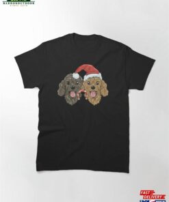 Christmas Dogs Cavoodles Sticker Classic T Shirt 2