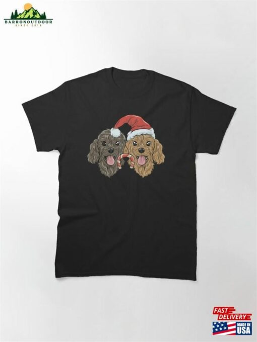 Christmas Dogs Cavoodles Sticker Classic T-Shirt