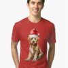 Christmas Doodle Pup Tri Blend T-Shirt Sweatshirt Hoodie