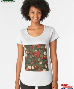 Christmas Flower Leaves Pattern Premium Scoop T-Shirt Unisex Sweatshirt Christmas Flower Leaves Pattern Premium Scoop T-Shirt Unisex Sweatshirt