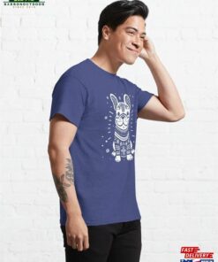 Christmas French Bulldog Wearing An Ugly Sweater Blue Classic T Shirt Hoodie 4