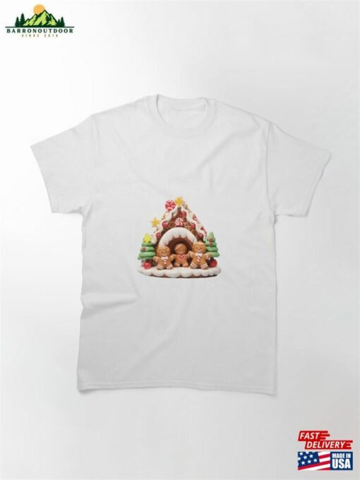 Christmas Gingerbread House 04 Classic T-Shirt Unisex