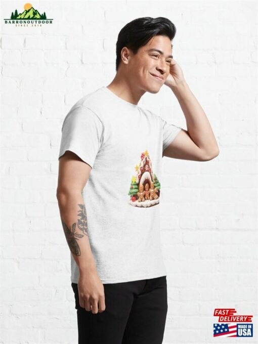 Christmas Gingerbread House 04 Classic T-Shirt Unisex