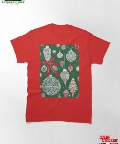 Christmas Glass Ornaments Pattern Classic T-Shirt Sweatshirt Christmas Glass Ornaments Pattern Classic T-Shirt Sweatshirt