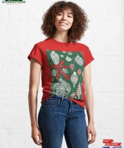 Christmas Glass Ornaments Pattern Classic T-Shirt Sweatshirt 2 Christmas Glass Ornaments Pattern Classic T Shirt Sweatshirt 3