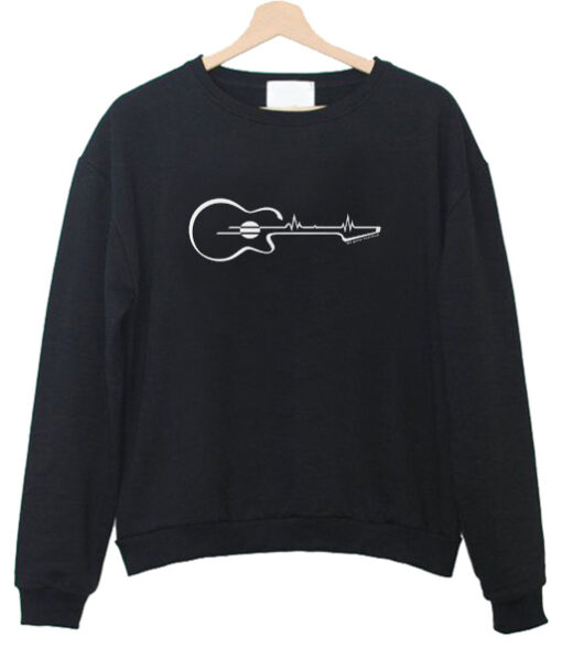 Guitar Heartbeat sweatshirt