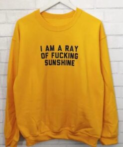 I am a ray of fucking sunshine sweatshirt