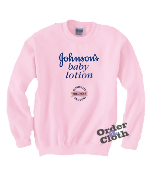 Johnson’s Baby Lotion Sweatshirt