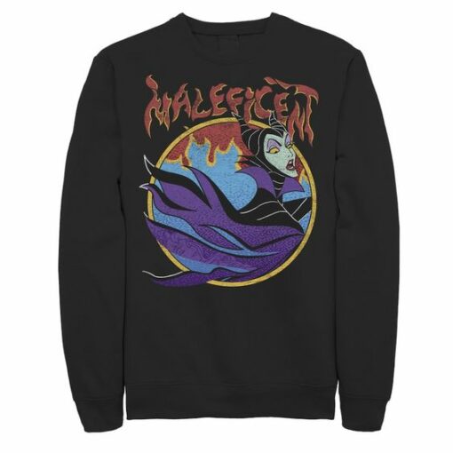 Maleficent Vintage Flame Portrait Sweatshirt