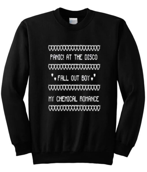 Panic At the Disco Fall Out Boy My Chemical Romance Sweatshirt