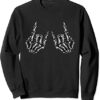 Rock On Rock Star Skeleton Hands Sweatshirt